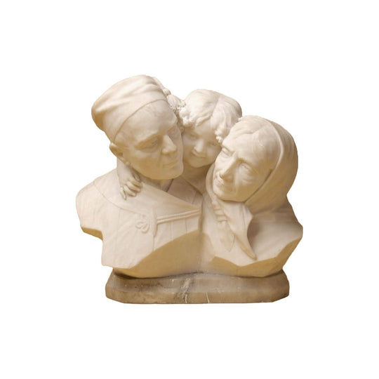 Antique Italian Alabaster Sculpture Group