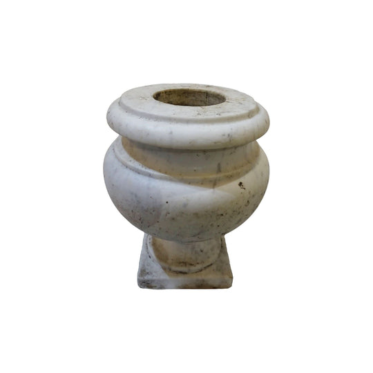 Antique Italian Carrara marble urn