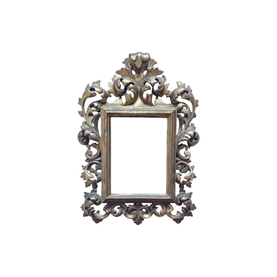 Antique Italian carved gilt wood Florentine picture frame