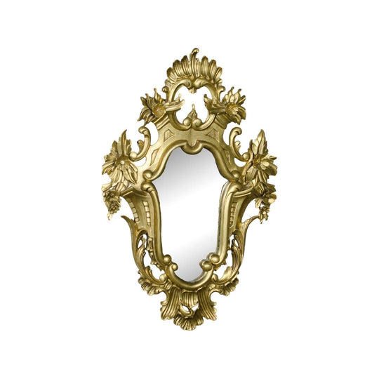 Antique Italian carved giltwood wall mirror