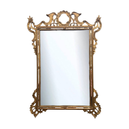 Antique Italian Rococo Influence Wall Mirror