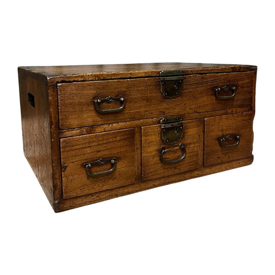 Antique Japanese Document Chest - Paulownia | Meiji