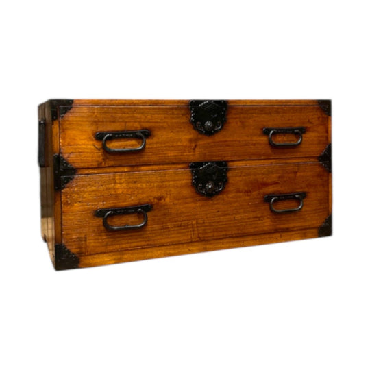 Antique Japanese Low Cabinet - Paulownia & Cypress | Meiji