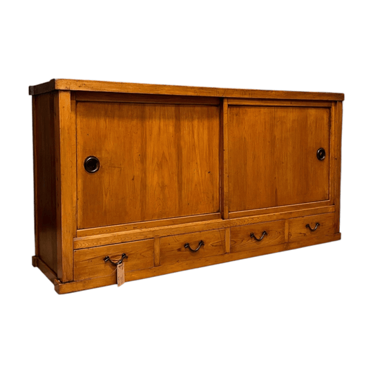 Antique Japanese Sideboard - Cedar & Cypress | c.1900