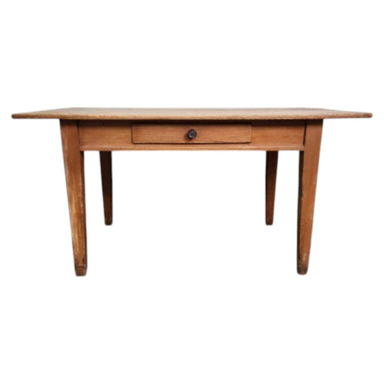 Antique Kauri Desk with Single Drawer