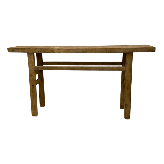 Antique Long Elm Console | 157x33x82cm