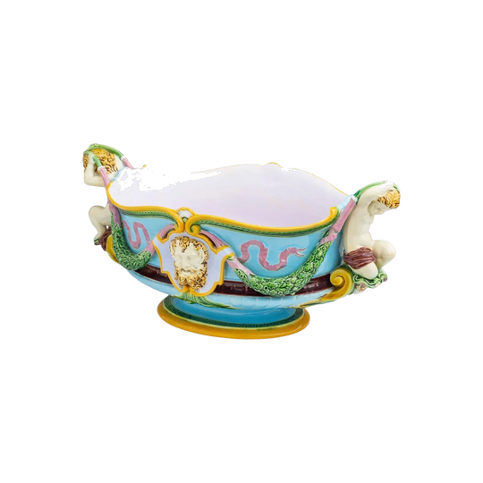 Antique Majolica Jardiniere / Centrepiece by Minton