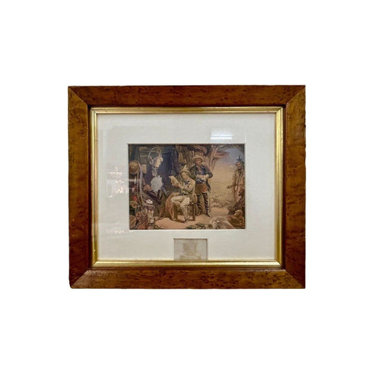 Antique NEWS FROM HOME colour engraving print GEORGE BAXTER H.S. MELVILLE 1853