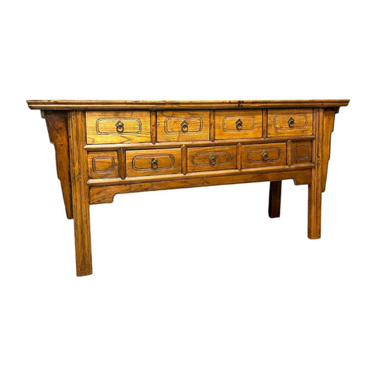 Antique Provincial Chinese Hall Table - Elm