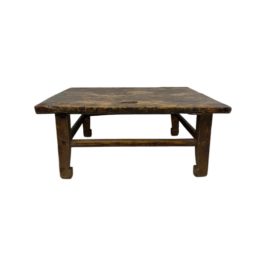 Antique Rectangle Chinese Elm Coffee  | 82x63x36cm