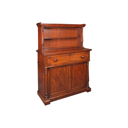 Antique Scottish William IV Mahogany Secretaire Bookcase,  second quarter of the 19th Century