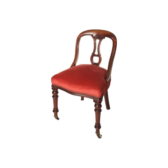 Antique  English Set of 6 Victorian Mahogany Dining Chairs In The Athenian Style