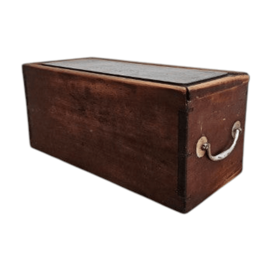Antique Storage Box with Sliding Top
