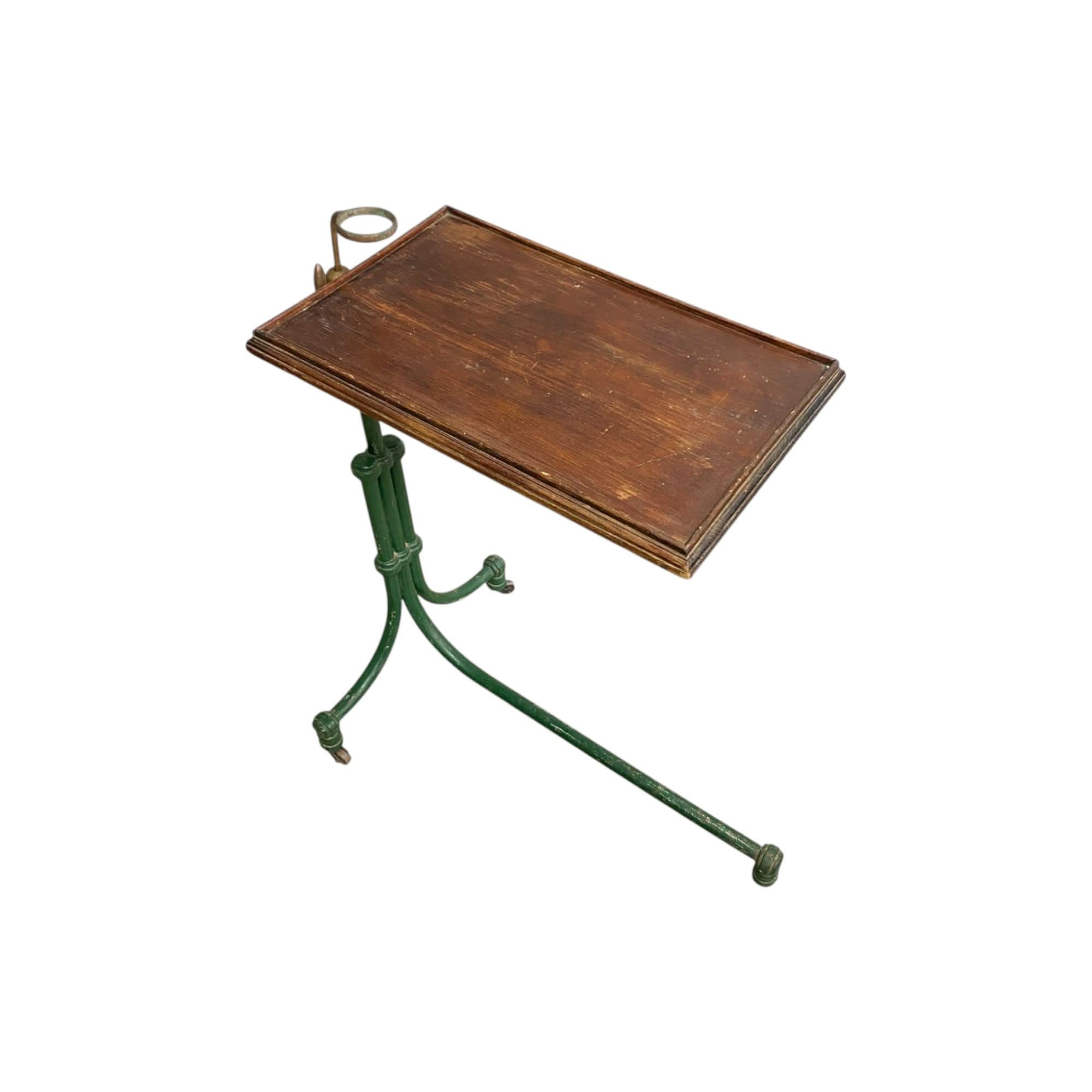 Antique Table Tray Fully Adjustable (Industrial Brutalist Aesthetic) | Bazaa | Designer, Vintage and Antique Furniture