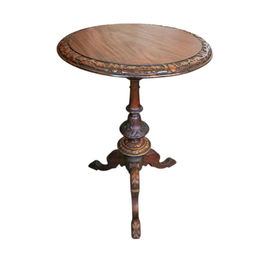 Antique Victorian Mahogany Wine Table