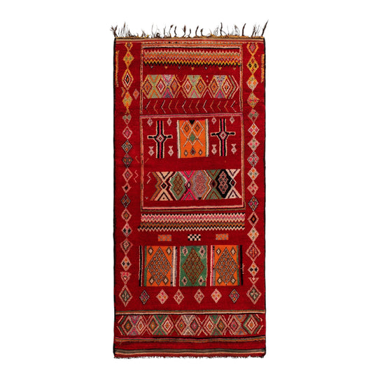 Vintage Moroccan Azilal Rug. 167 x 365cm