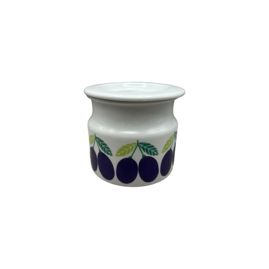 Arabia Finland 'Pomona' Plum Lidded Jam Jar