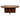 Architectural Oval Wood Coffee Table - Rich Brown | Bazaa | Designer, Vintage and Antique Furniture