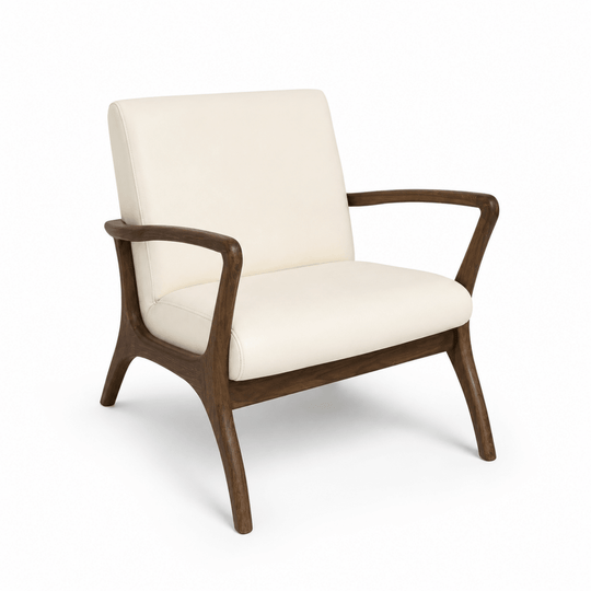 Armchair Coco Republic Vegan Leather Lounge Chair Designer Occasional Chair