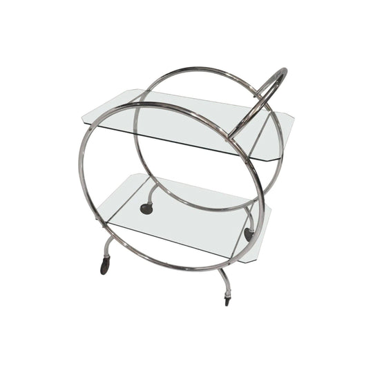 Art Deco 1930s Tubular Chrome Bar Cart