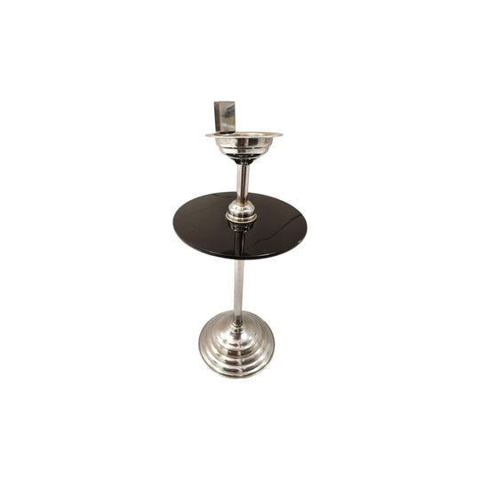 Art Deco Chrome and Glass Side Table