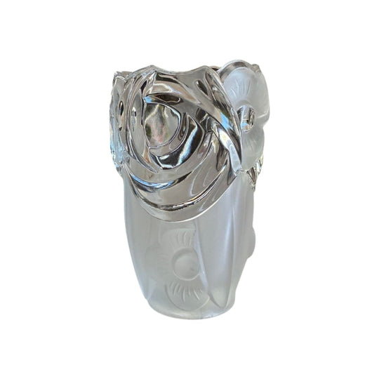 ART DECO CUT GLASS VASE