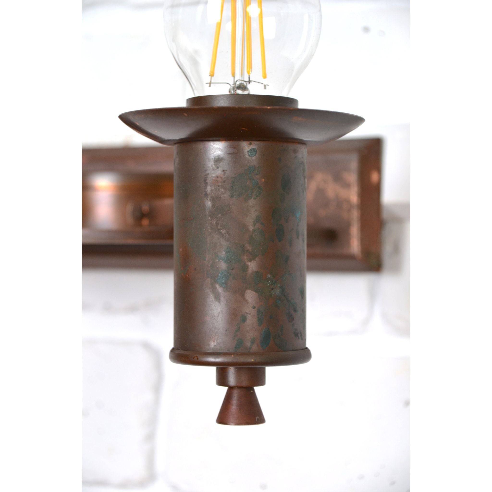 Art Deco / Decorative Arts copper banded wall sconce 1920s *Rare | Bazaa | Vintage, Designer and Antique Interiors