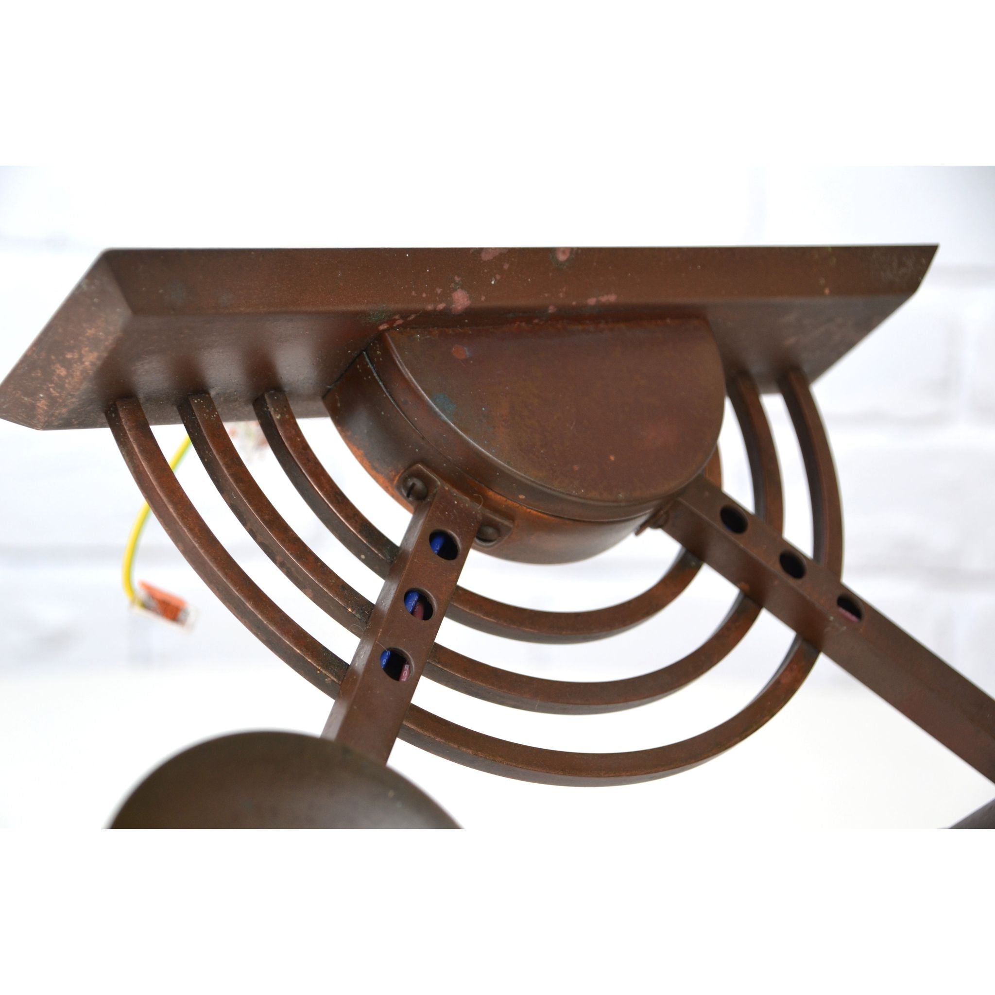 Art Deco / Decorative Arts copper banded wall sconce 1920s *Rare | Bazaa | Designer, Vintage and Antique Furniture