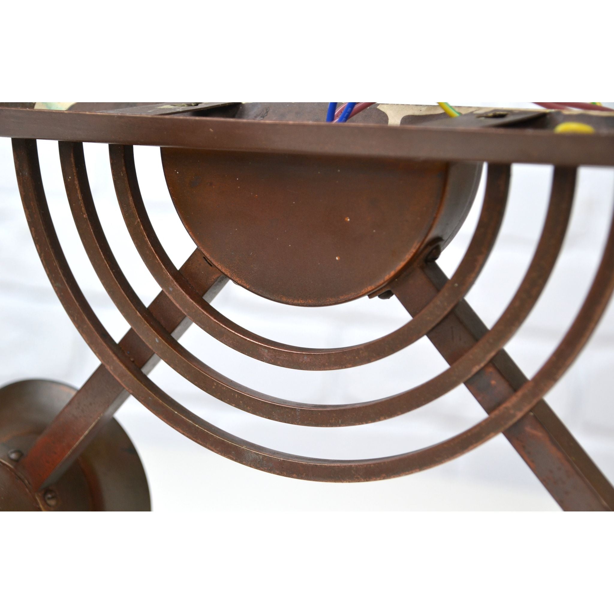 Art Deco / Decorative Arts copper banded wall sconce 1920s *Rare | Bazaa | Designer, Vintage and Antique Furniture