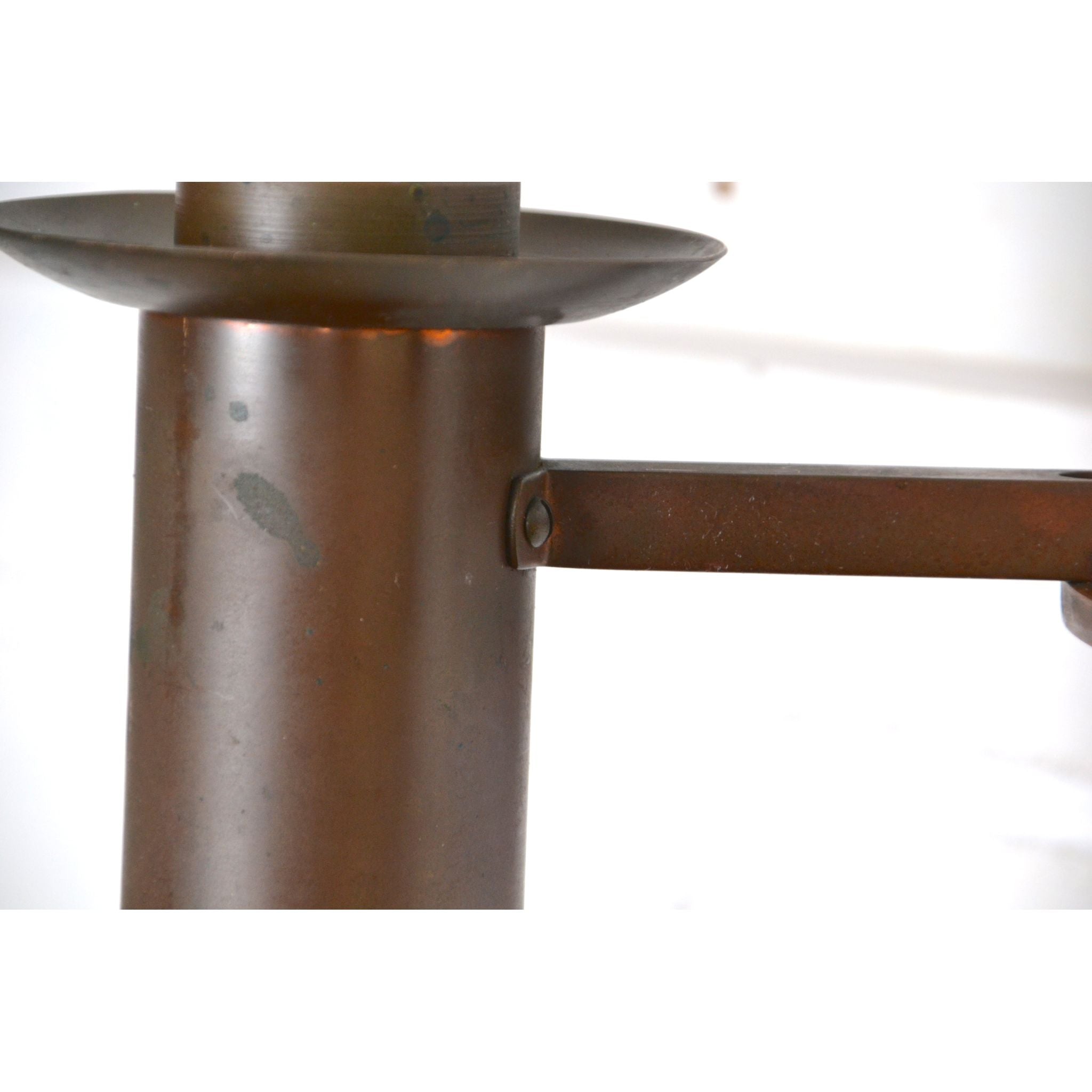 Art Deco / Decorative Arts copper banded wall sconce 1920s *Rare | Bazaa | Designer, Vintage and Antique Furniture