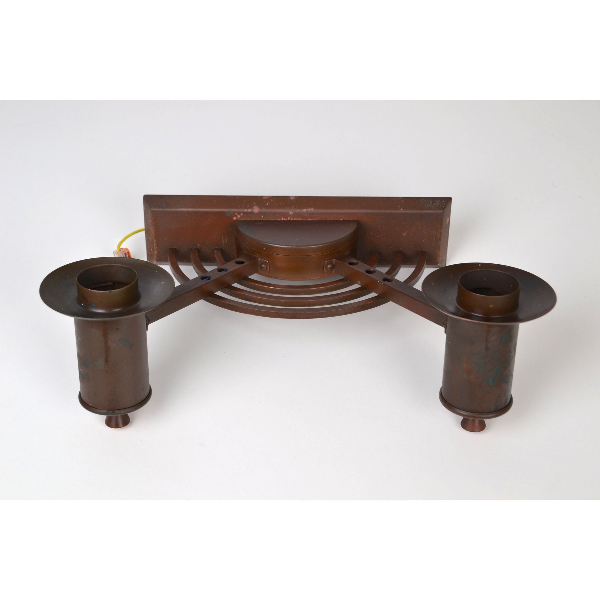 Art Deco / Decorative Arts copper banded wall sconce 1920s *Rare | Bazaa | Designer, Vintage and Antique Furniture