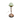 Art Deco 'Diane' copper lamp wide base w/Original glass Green stepped shade 1930s | Bazaa | Designer, Vintage and Antique Furniture