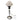 Art Deco "DIANE" Lamp, Chrome base w/ Pink mottled glass shade c.1930s | Bazaa | Designer, Vintage and Antique Furniture