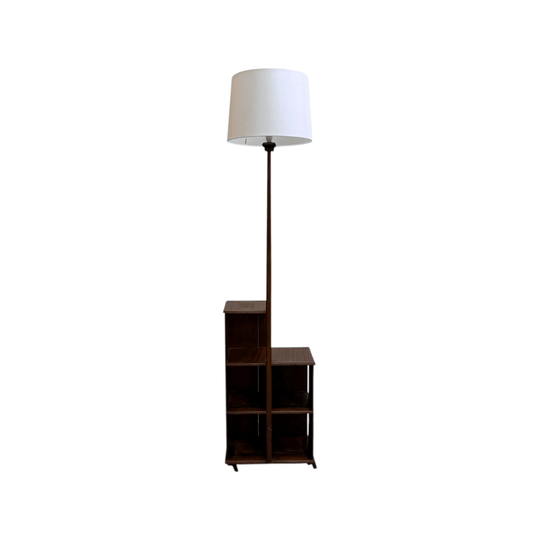 Art Deco Floor Lamp With Integrated Shelving*