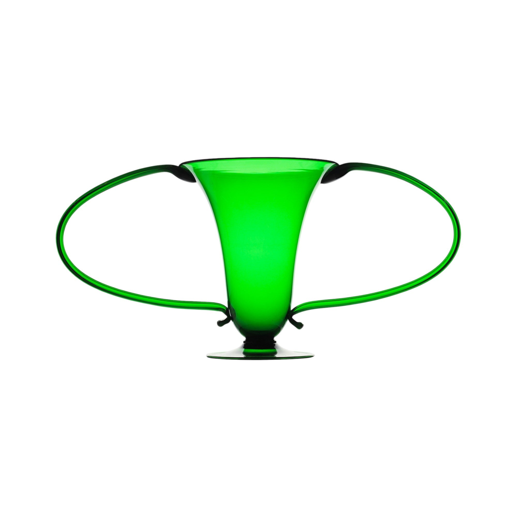 Art Deco Italian 'Libelula" Green Vase by Vittorio Zecchin for Venini | Bazaa | Designer, Vintage and Antique Furniture