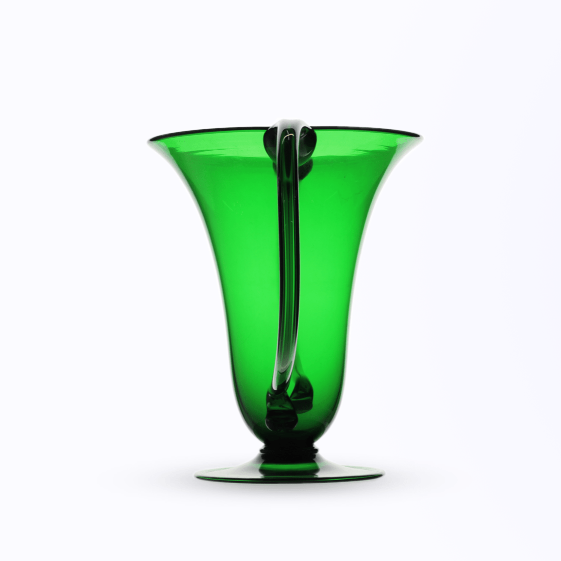 Art Deco Italian 'Libelula" Green Vase by Vittorio Zecchin for Venini | Bazaa | Designer, Vintage and Antique Furniture