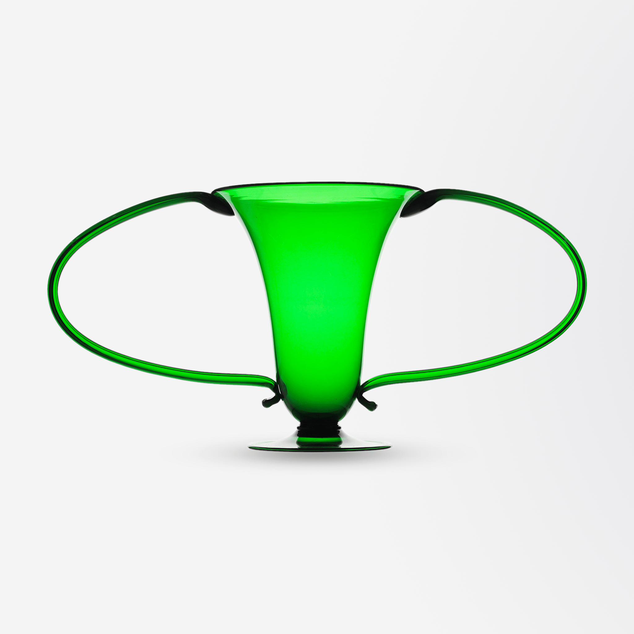 Art Deco Italian 'Libelula" Green Vase by Vittorio Zecchin for Venini | Bazaa | Designer, Vintage and Antique Furniture