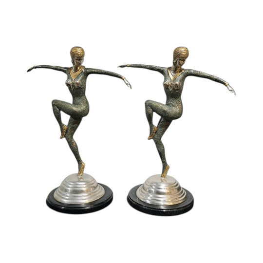 Art Deco Sculptures of "Dancer of Kapurthala" D. After Démètre H.Chipăruș 1920s