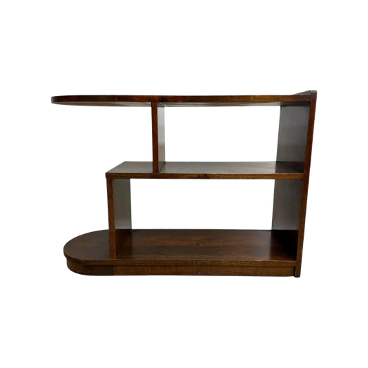 Art Deco Walnut Compact Shelf* | Bazaa | Designer, Vintage and Antique Furniture