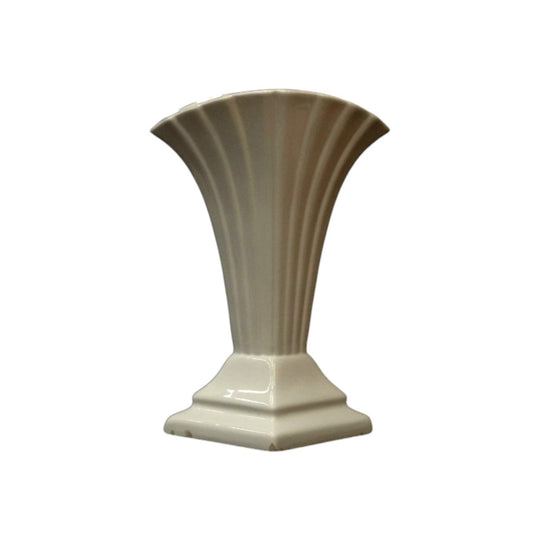 Art deco white ceramic vase
