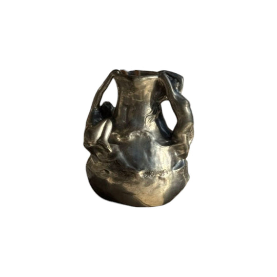 Art Nouveau Silver Sculptural Vase