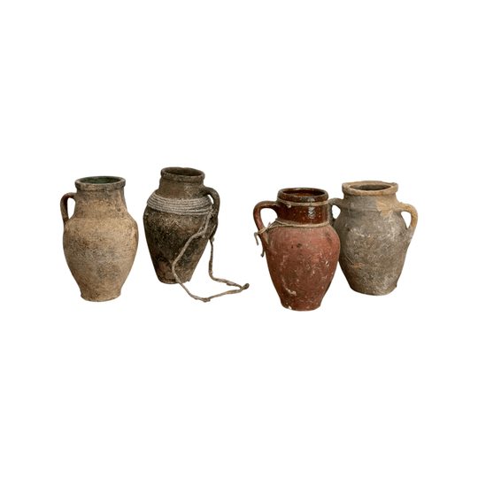 Assorted Vintage Single Handled Turkish Pots