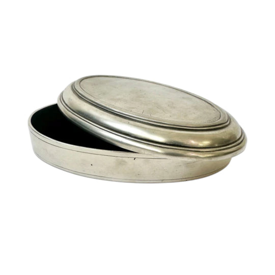 Vittoria Lidded Box - 16.5cm - Italian pewter