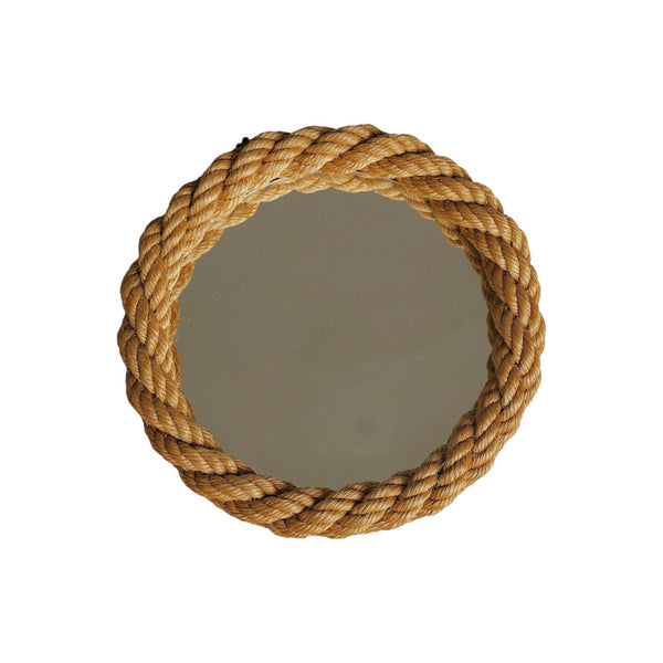Shop Audoux Minet 1950s Abaca Hemp Rope Mirror, 40cm - Authentic
