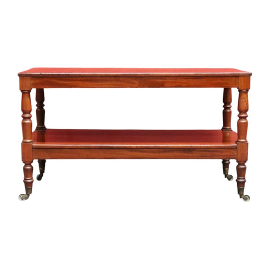 Australian Cedar Coffee Table with Turned Legs and Tiered Base. B12686