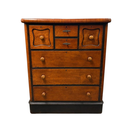 Australian Colonial Cedar Chest of Drawers with Ebonised Trim | Bazaa | Designer, Vintage and Antique Furniture