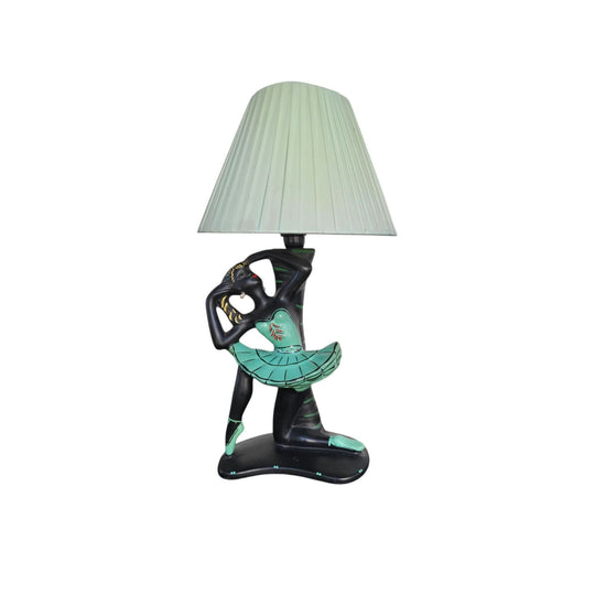 Authentic Barsony Ballerina Lamp - Lady in Green Dress (c.1950s)