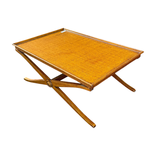 X-frame coffee table