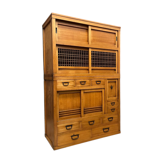 Mizuya, Antique Japanese Kitchen Cabinet - Cedar & Cypress | C.1915