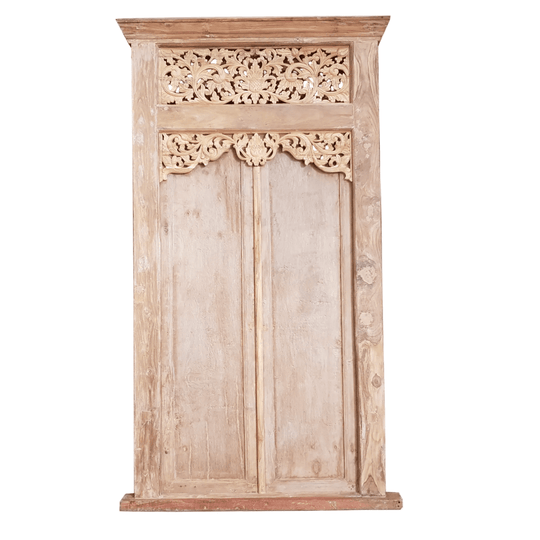 Balinese Original Rustic Teakwood Door - 15V